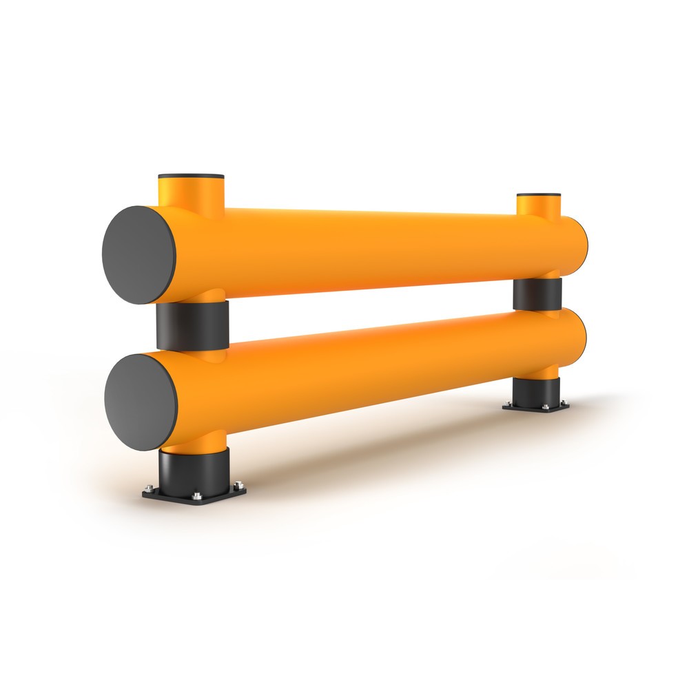 Produktabbildung Nr. 1: A.M.P.E.R.E. Rammschutzbarriere Rack Mammut®, Doppelplanke, Länge 2.000 mm