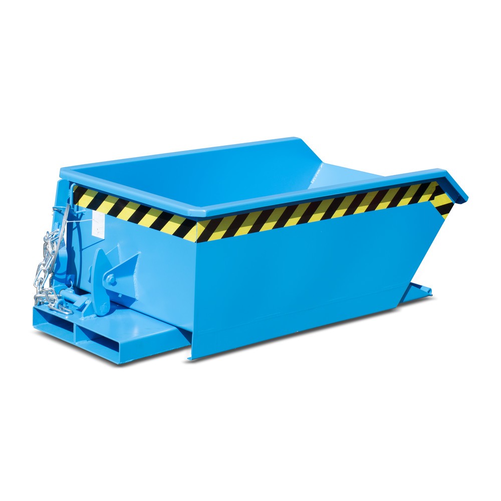 Produktabbildung Nr. 6: Bauer® Mini-Kippbehälter, extrem niedrige Bauhöhe, lackiert, Volumen 0,23 m³, RAL 3000 feuerrot
