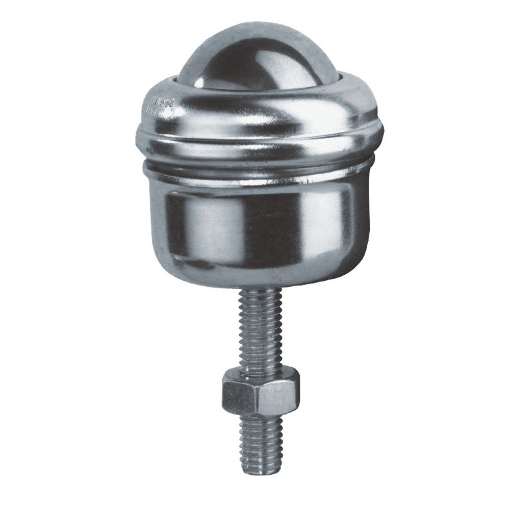 Produktabbildung: BS ROLLEN Kugelrolle mit Gewindezapfen, Stahl, Ø 40 mm, TK 110 kg