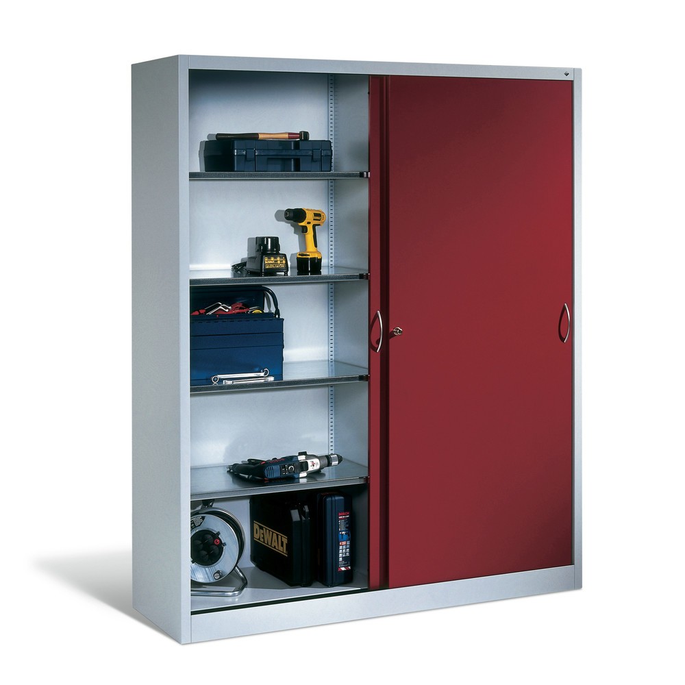 Schwerlast-Schiebetürenschrank C+P, HxBxT 1.950 x 1.200 x 500 mm