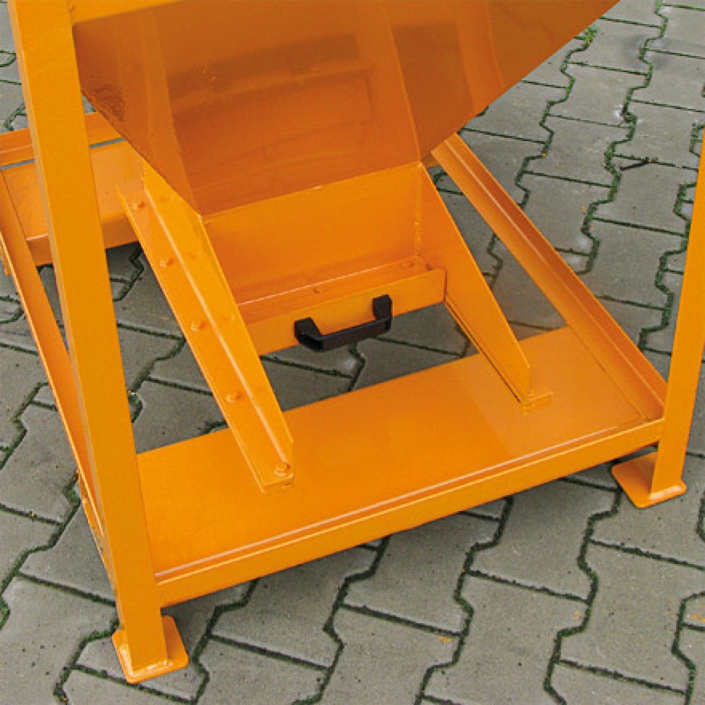 Produktabbildung Nr. 5: Eichinger® Silobehälter mit Dosier-Schiebeklappe am Auslauftrichter, 600 Liter feuerverzinkt