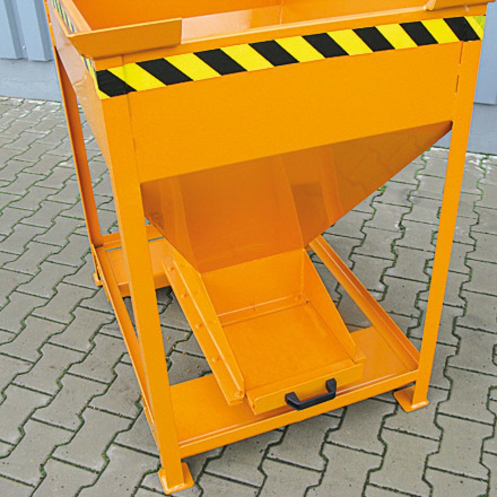 Produktabbildung Nr. 6: Eichinger® Silobehälter mit Dosier-Schiebeklappe am Auslauftrichter, 600 Liter feuerverzinkt