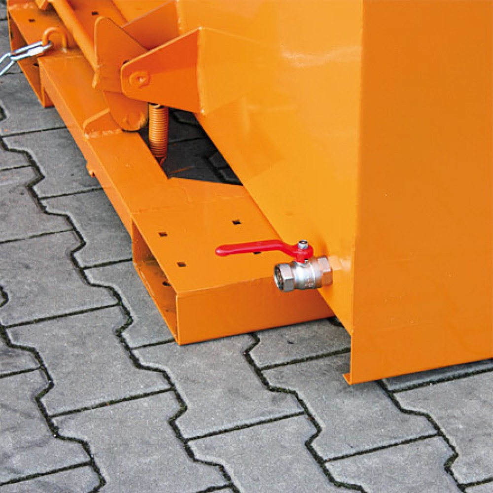Produktabbildung Nr. 2: Eichinger® Spänebehälter mit Lochblech-Boden und Ablasshahn, 1500 kg, 1500 Liter, reinorange