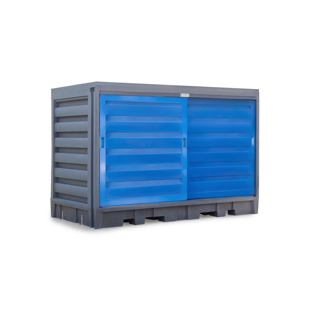 Produktabbildung Nr. 1: Fassdepot aus PE, HxBxT 2.170 x 3.200 x 1.740 mm, 2x IBC oder 8x 200 l