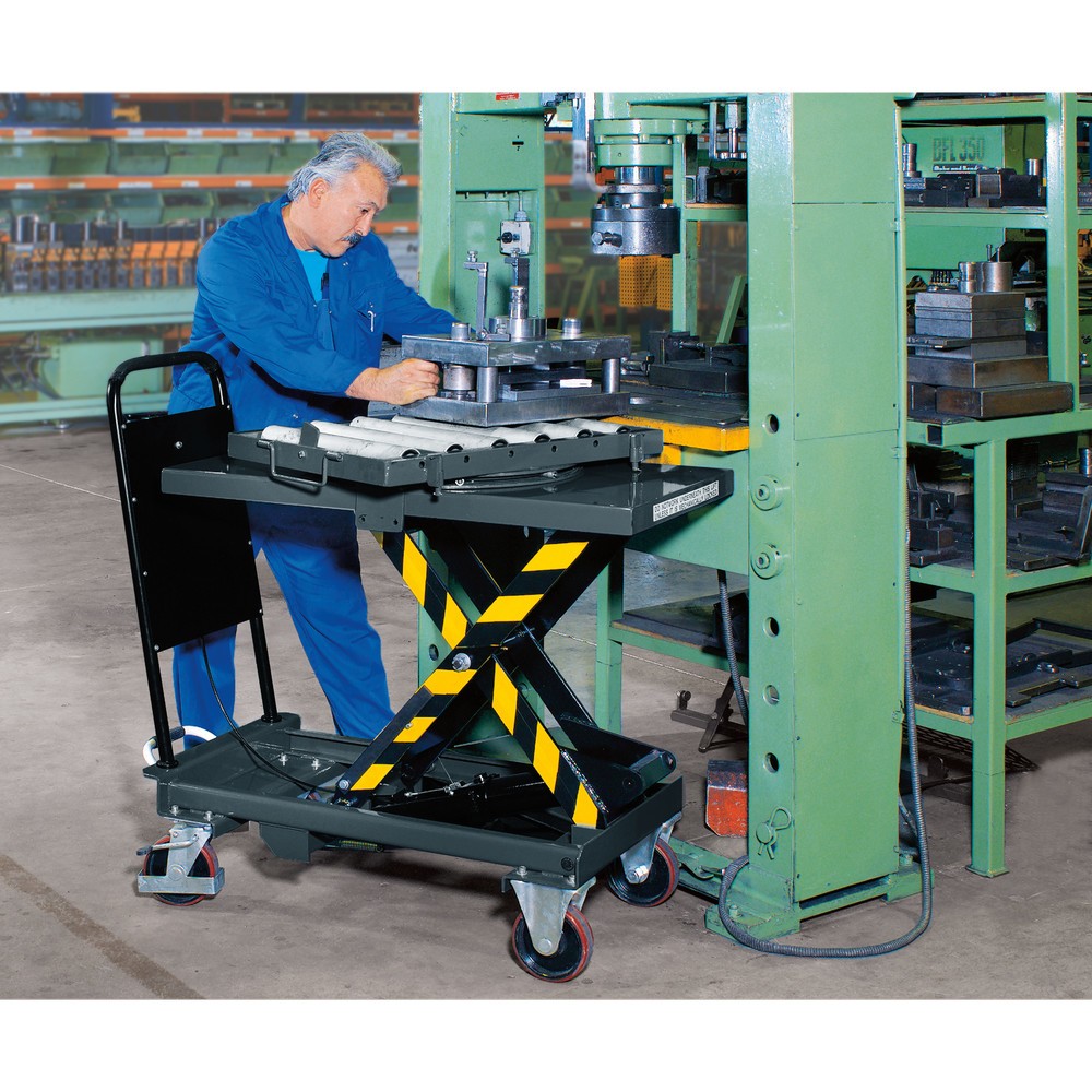 Produktabbildung Nr. 2: fetra® Scheren-Hubtischwagen mit Durchrutschsicherung, TK 500 kg, à 1.010 x 520 mm