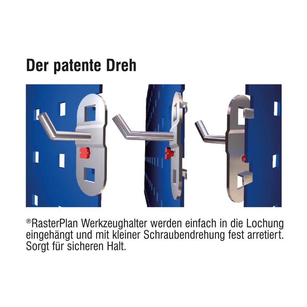 Produktabbildung Nr. 4: Kappes RasterPlan Werkzeugklemme, doppelt, große Grundplatte, Ø 6 mm