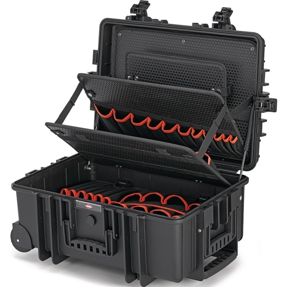 Produktabbildung: KNIPEX Werkzeugkoffer Robust 45 leer Leerkoffer staub-,wasserdicht,rollb
