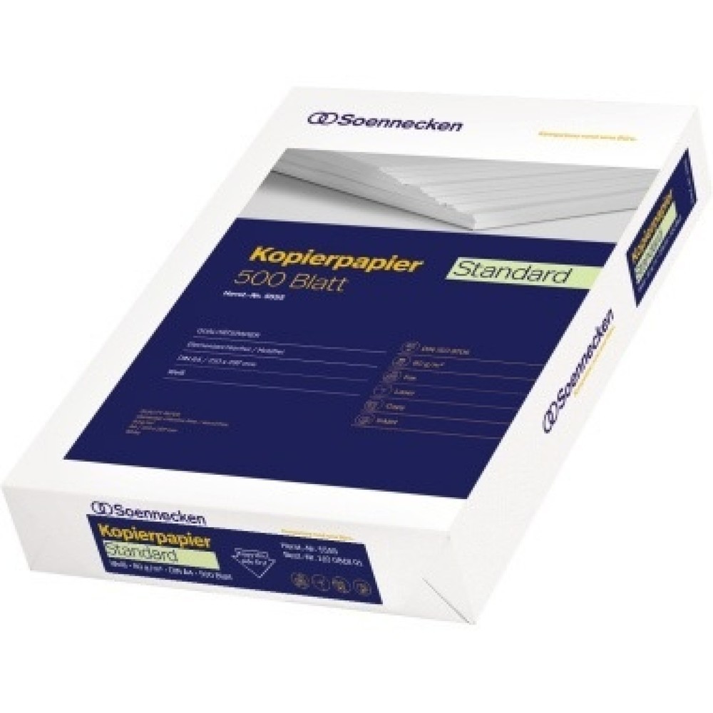 Produktabbildung: Soennecken Kopierpapier Standard 5533 DIN A3 80g weiß 500 Bl./Pack.
