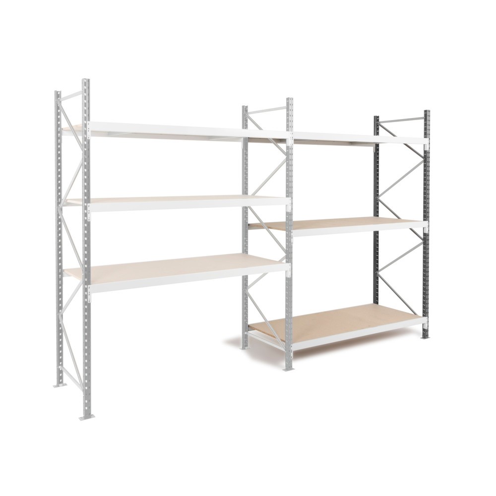 Produktabbildung: ManOrga Weitspannregal, mit Spanplatten, AF, HxBxT 2.000 x 1.800 x 600 mm