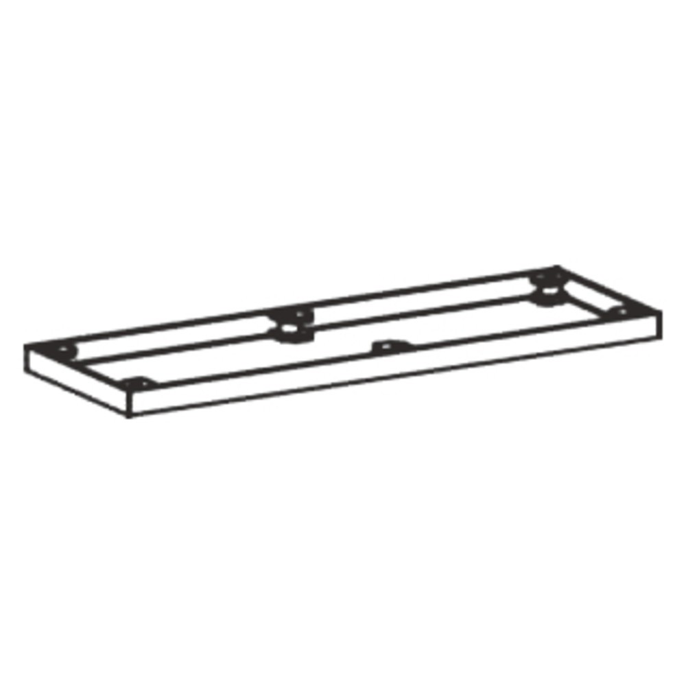 Produktabbildung Nr. 3: Metallsockel für Büroschränke Profi, BxT 50 x 400 mm, silber