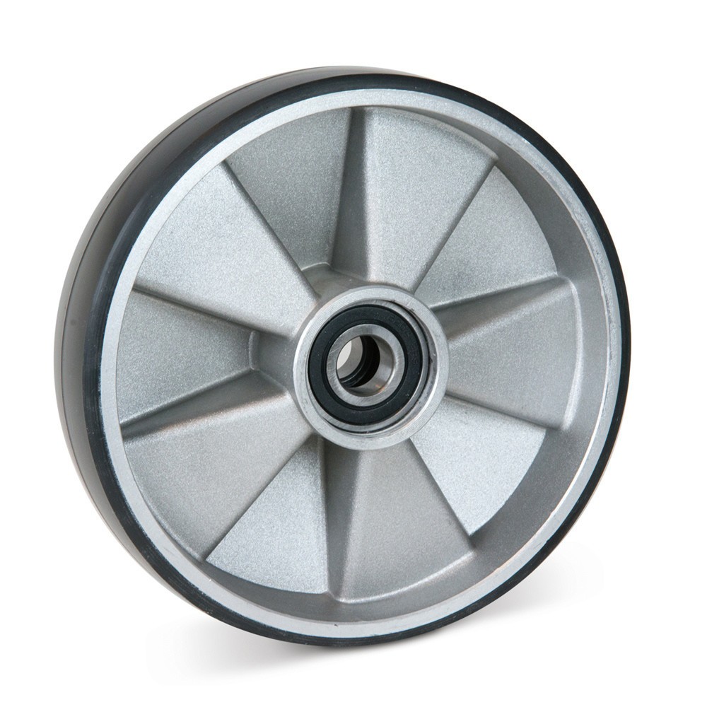 Produktabbildung: PU-Lenkrad für Handhubwagen Ameise® Typ PTM 2.0/2.5, ACY20/25, Delta 26/30, SLT10, Bj. ab '09, Ø 200 mm, schwarz