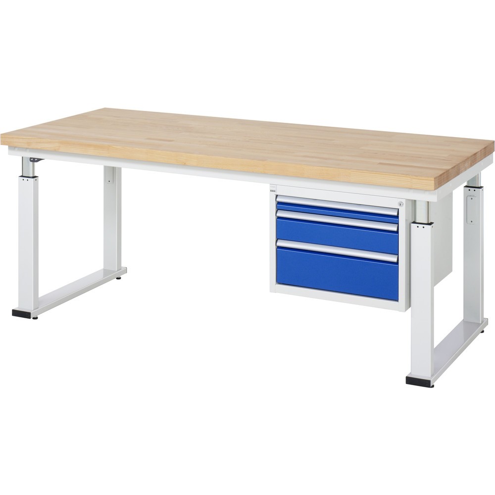 Produktabbildung Nr. 7: RAU elektrisch höhenverstellbare Werkbank Serie adlatus 600, HxBxT 740-1.140 x 1.500 x 700 mm, Arbeitsplatte Hartlaminat
