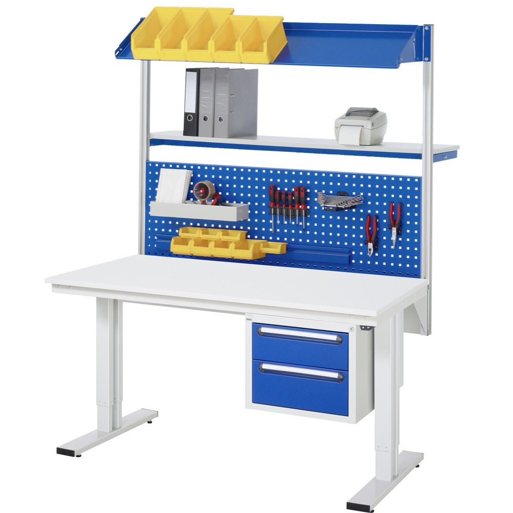 Produktabbildung Nr. 5: RAU elektrisch höhenverstellbarer Werktisch Serie adlatus 300, HxBxT 720-1.120 x 1.250 x 800 mm, Arbeitsplatte Buchet