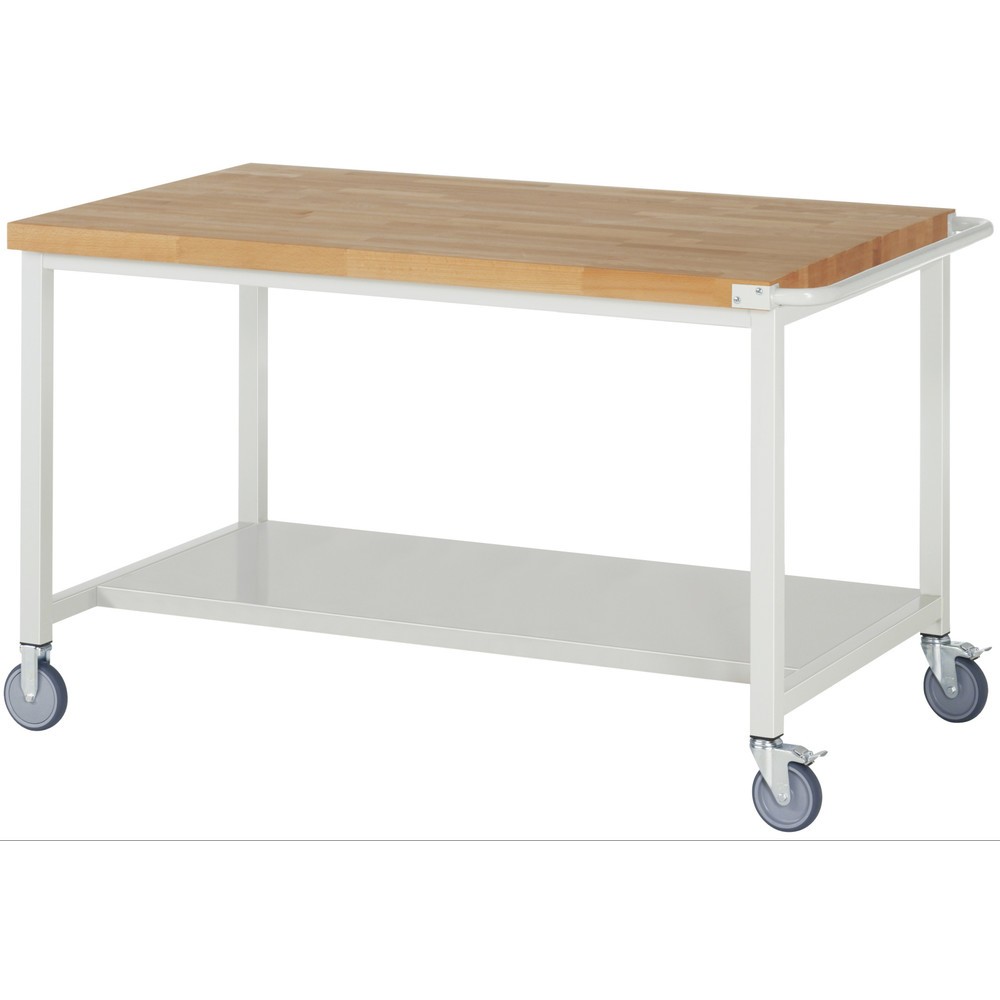 Produktabbildung: RAU mobile Werkbank Serie 8000, HxBxT 880 x 1.500 x 900 mm, Ablageboden unten