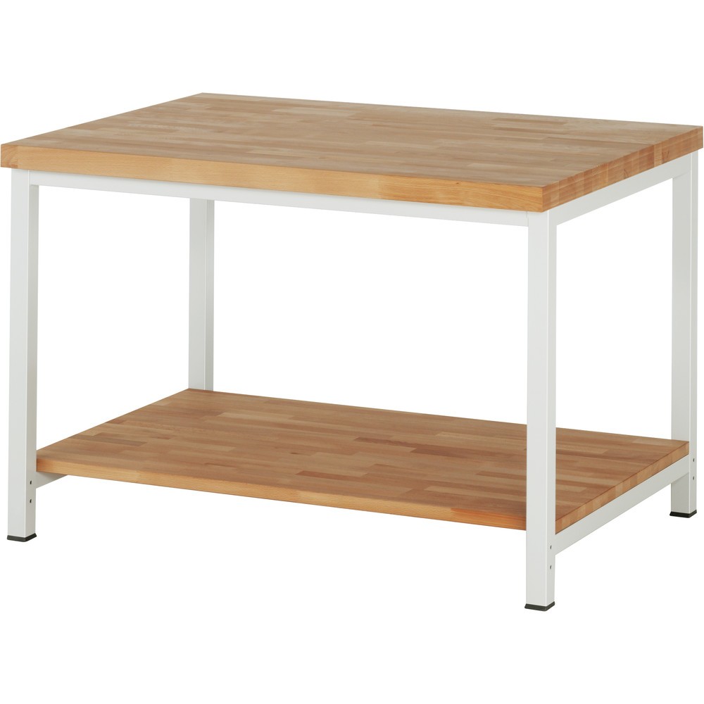 Produktabbildung: RAU Werkbank Serie 8000, HxBxT 840-1.040 x 1.250 x 900 mm, Ablageboden unten