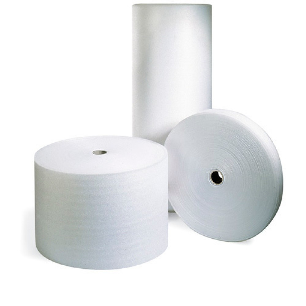 Produktabbildung: Schaumfolie, BxL 100 mm x 250 lfm, Kern-Ø 75 mm, Rollen-Ø 800 mm, Stärke 2 mm