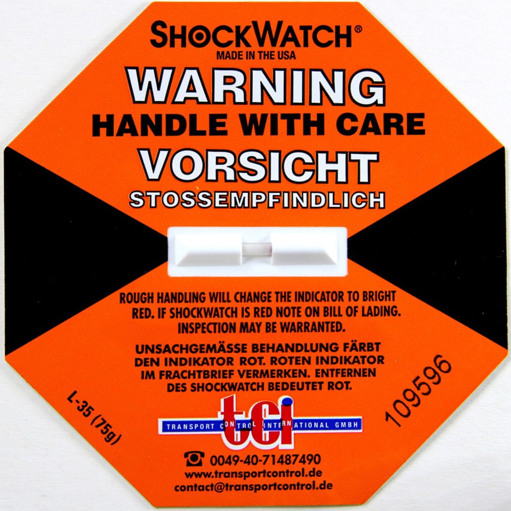 Produktabbildung: Shockindikator Shockwatch orange