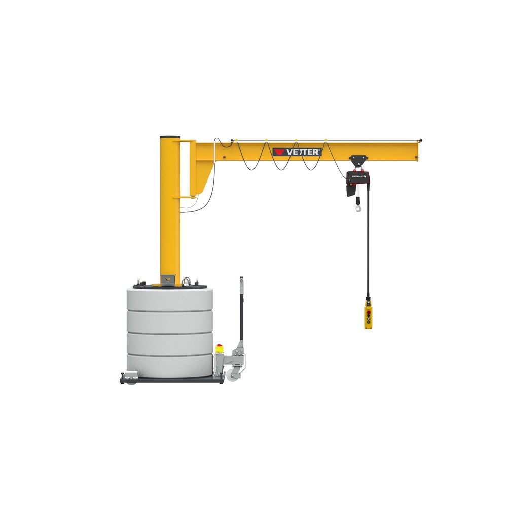 Produktabbildung Nr. 1: VETTER® Schwenkkran inkl. LIFTKET Elektrokettenzug, Schwenkbereich 270°, Ausladung 3.000 mm, TK 500 kg