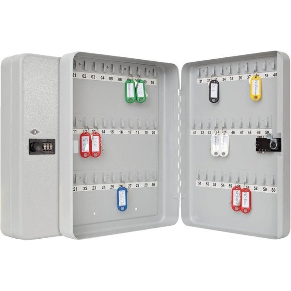 Produktabbildung: WEDO® Schlüsselschrank 10246037 288x94x370mm 60Schlüssel lichtgrau